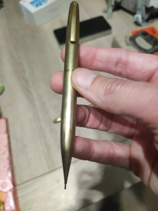 Conjunto Lapiz y Estilográfica Chapado Oro