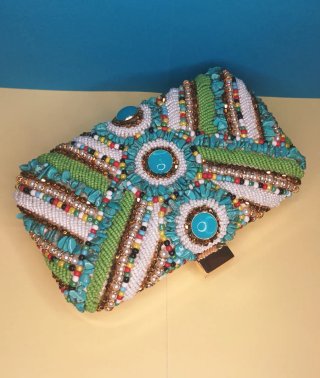 Bolso Joya Turquesa y Verde