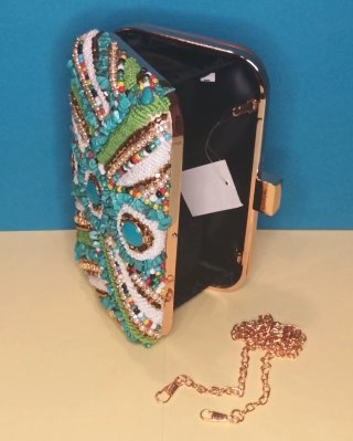 Bolso Joya Turquesa y Verde