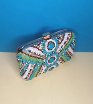 Bolso Joya Turquesa y Verde