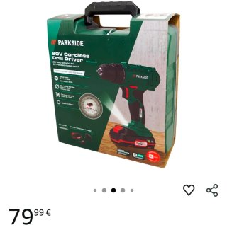 Atornilladora taladradora con cargador y batería