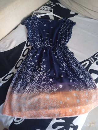 Vestido corto estampado verano