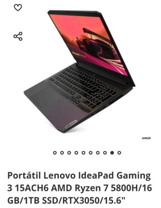 Portátil Lenovo Gaming