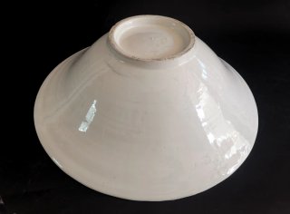 Precioso lebrillo antiguo de loza moyolica