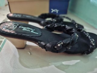 Lote de Zapatos de tacón negros talla 38