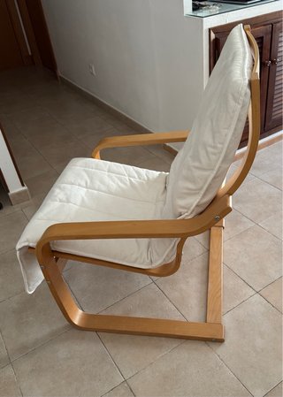 Sillón IKEA POÄNG Madera Roble Blanco
