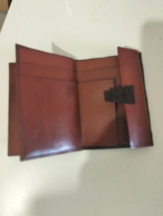 Cartera Piel cocodrilo Marrón y Negra