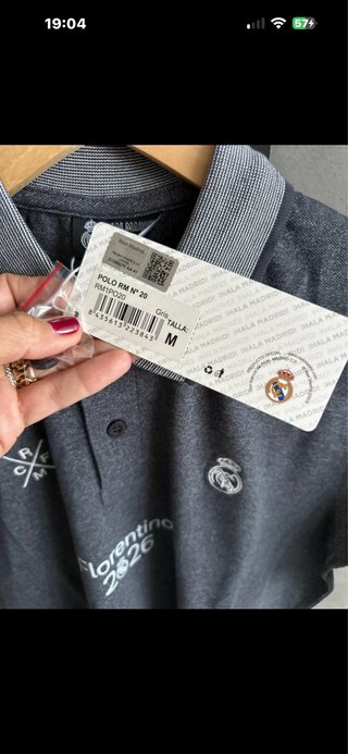Polo Real Madrid gris