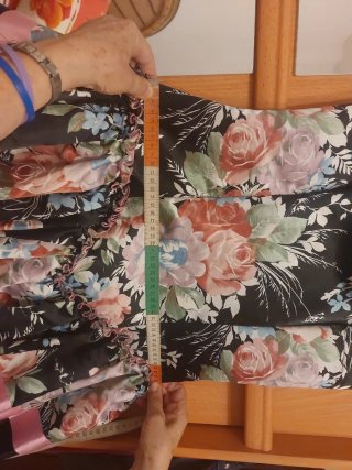 Vestido Sevillana Negro y Rosa