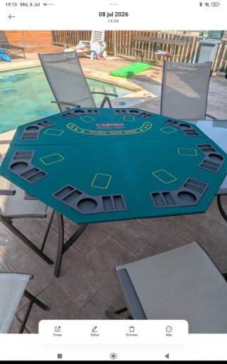 Tablero de póker portátil plegable