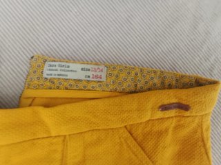 Falda-pantalón amarilla. T.   13_14 años