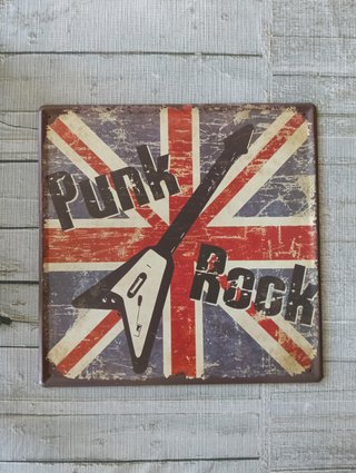 Lote Placas Metálicas Vintage Cerveza Rock Punk
