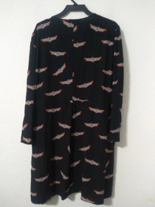 Vestido Bimba y Lola Negro Estampado