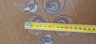 Set 5 Bicchieri Shot/Liquore Vetro
