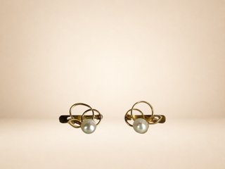 Pendientes Oro 18k con Perlas