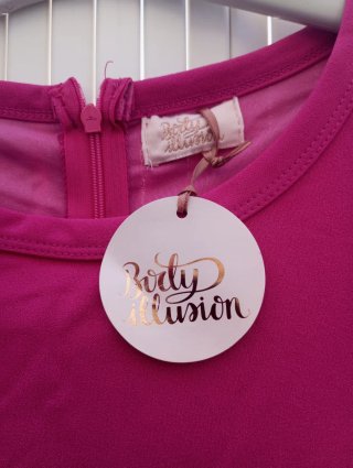 Vestido fiesta rosa talla L