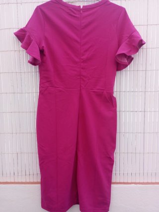 Vestido fiesta rosa talla L