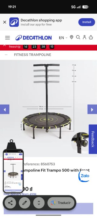 Trampolín FIT TRAMPO 500