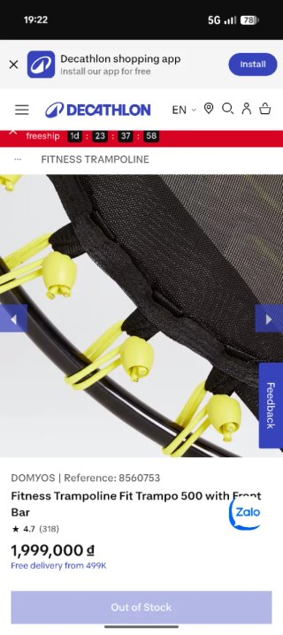 Trampolín FIT TRAMPO 500