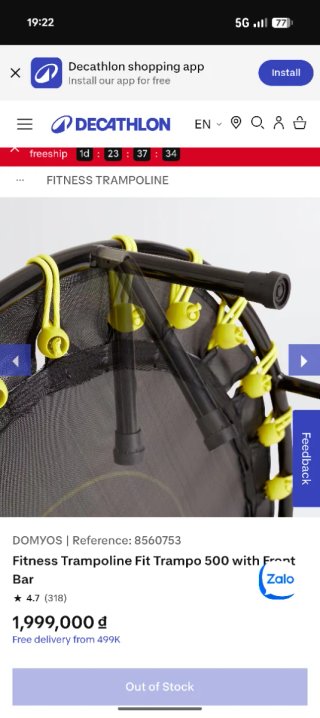Trampolín FIT TRAMPO 500