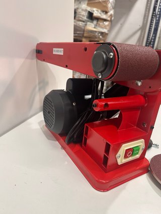 Lijadora de banda y disco VEVOR roja