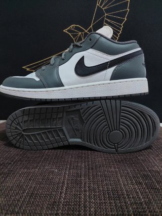 Zapatillas Air Jordan 1 Low Gris/Blanco