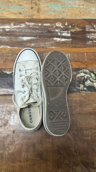 Converse Bajas Plataforma Beige Talla 39