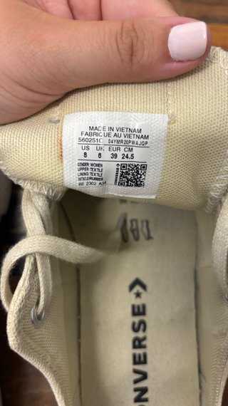 Converse Bajas Plataforma Beige Talla 39
