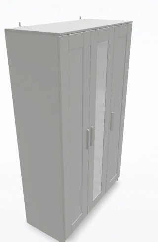Ropero Ikea Blanco Puerta Espejo