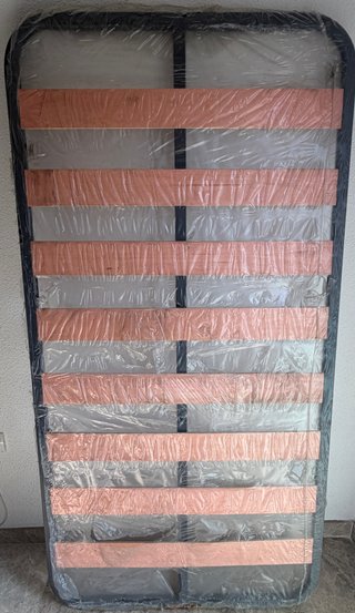 Somier metálico con lamas de madera