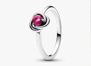 Anillo Pandora Eternity Rosa Plata