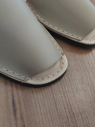 Sandalias Ibicencas Piel Talla 41 Beige