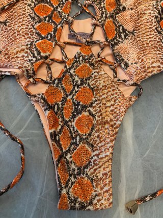 Costume da bagno Intricacy stampa pitone tg M