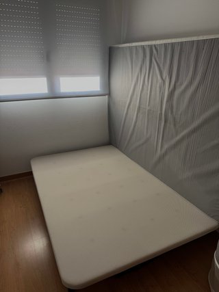 Colchón y somier de tela