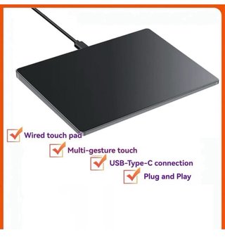 Teclado Plano Negro/Gris