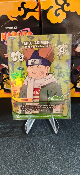 Choji Akimichi R ALT 1st Ed Naruto Mythos TCG