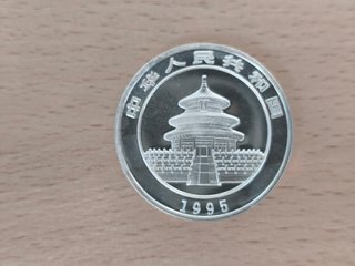 Moneda Plata Panda 1 Oz 10 Yuan 1995 China