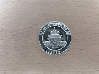 Moneda Plata Panda 1 Oz 10 Yuan 1995 China