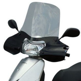 Cúpula Pantalla Scooter Negra y Transparente