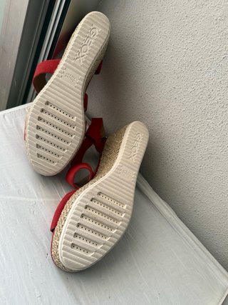 Sandalias Geox D Lipari E Rojas Cuña