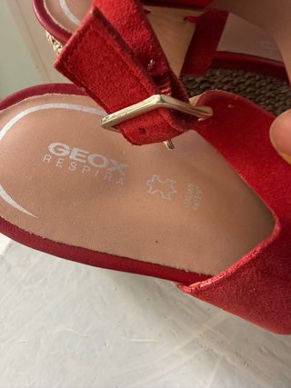 Sandalias Geox D Lipari E Rojas Cuña