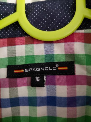 Camisa de cuadros para joven de 16 años