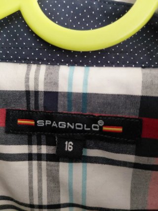 Camisa de cuadros para joven de 16 años