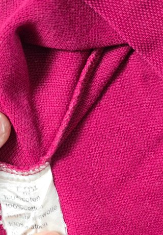 Polo Lacoste Vintage Fucsia Logo Ricamato L