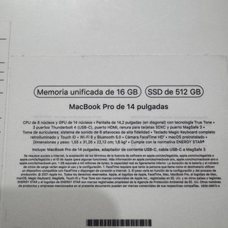 MacBook Pro 14 M1 Pro 16GB RAM