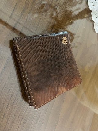 Dos Carteras Piel Serpiente Marrón