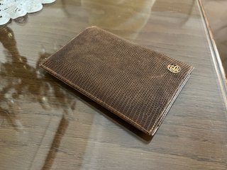 Dos Carteras Piel Serpiente Marrón