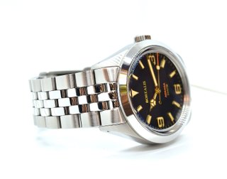 Reloj Borealis Adraga 39mm Negro (Tipo Explorer I)