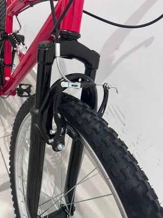 Bicicleta MTB Roja Con Doble Suspensión