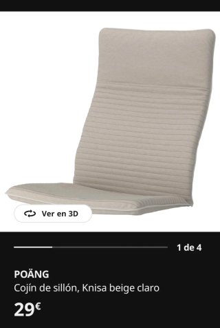 Sillón PÖANG Ikea Rojo y Negro